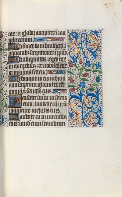 Rouen Kullanım Saatleri Kitabı: fol. 46r, c. 1470. by Master of the Geneva Latini