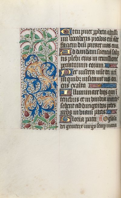 Rouen Kullanım Saatleri Kitabı: fol. 48v, c. 1470. by Master of the Geneva Latini
