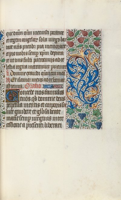 Rouen Kullanım Saatleri Kitabı: fol. 49r, c. 1470. by Master of the Geneva Latini