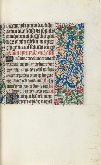Rouen Kullanım Saatleri Kitabı: fol. 51r, c. 1470. by Master of the Geneva Latini