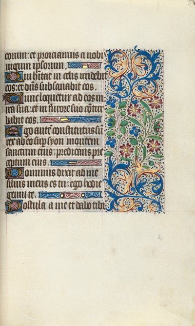 Rouen Kullanım Saatleri Kitabı: fol. 58r, c. 1470. by Master of the Geneva Latini