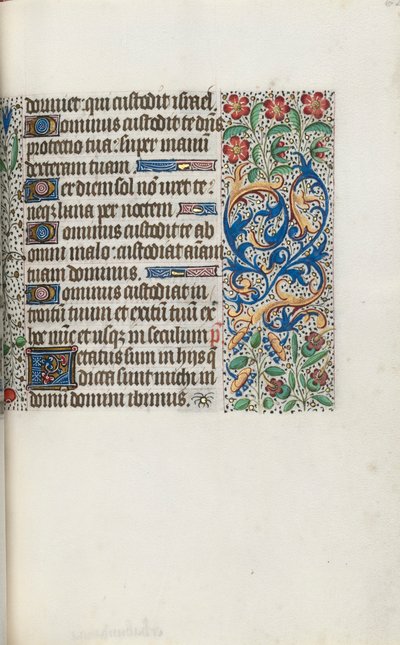 Rouen Kullanım Saatleri Kitabı: fol. 62r, c. 1470. by Master of the Geneva Latini