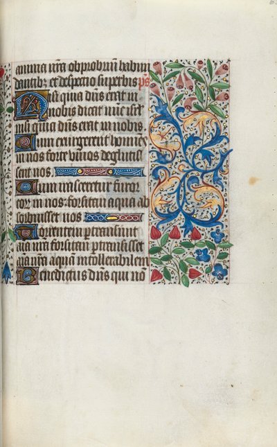 Rouen Kullanım Saatleri Kitabı: fol. 65r, c. 1470. by Master of the Geneva Latini