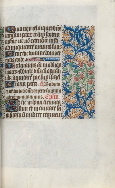 Rouen Kullanım Saatleri Kitabı: fol. 66r, c. 1470. by Master of the Geneva Latini