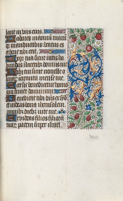 Rouen Kullanım Saatleri Kitabı: fol. 69r, c. 1470. by Master of the Geneva Latini