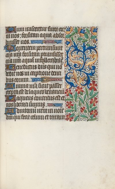 Rouen Kullanım Saatleri Kitabı: fol. 71r, c. 1470. by Master of the Geneva Latini