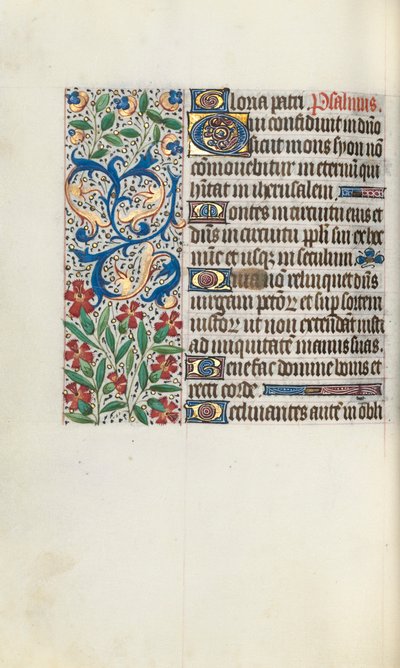 Rouen Kullanım Saatleri Kitabı: fol. 71v, c. 1470. by Master of the Geneva Latini