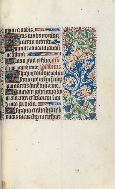 Rouen Kullanım Saatleri Kitabı: fol. 75r, c. 1470. by Master of the Geneva Latini