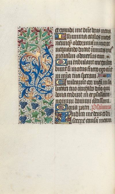 Rouen Kullanım Saatleri Kitabı: fol. 75v, c. 1470. by Master of the Geneva Latini