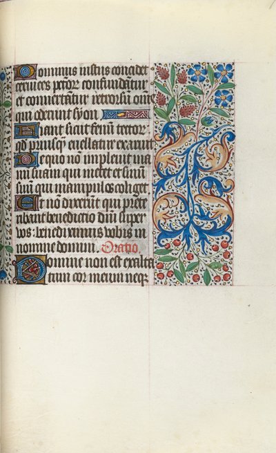 Rouen Kullanım Saatleri Kitabı: fol. 77r, c. 1470. by Master of the Geneva Latini