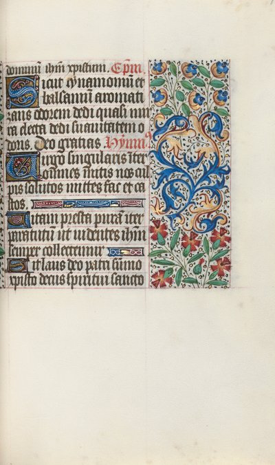 Rouen Kullanım Saatleri Kitabı: fol. 78r, c. 1470. by Master of the Geneva Latini