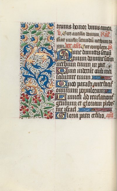 Rouen Kullanım Saatleri Kitabı: fol. 78v, c. 1470. by Master of the Geneva Latini