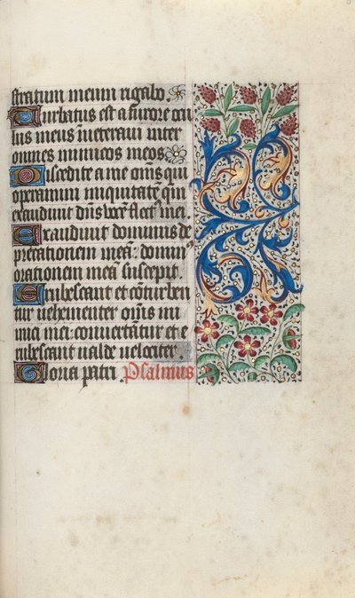 Rouen Kullanım Saatleri Kitabı: fol. 81r, c. 1470. by Master of the Geneva Latini