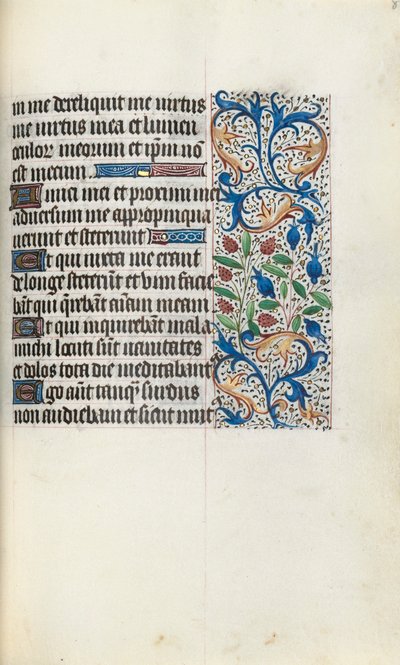 Rouen Kullanım Saatleri Kitabı: fol. 84r, c. 1470. by Master of the Geneva Latini