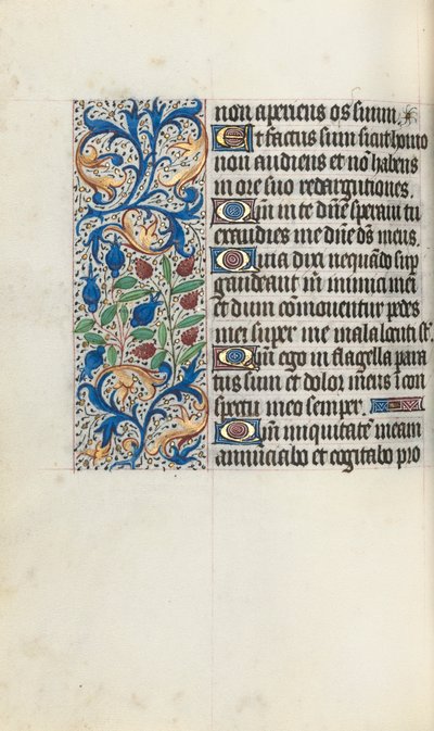 Rouen Kullanım Saatleri Kitabı: fol. 84v, c. 1470. by Master of the Geneva Latini