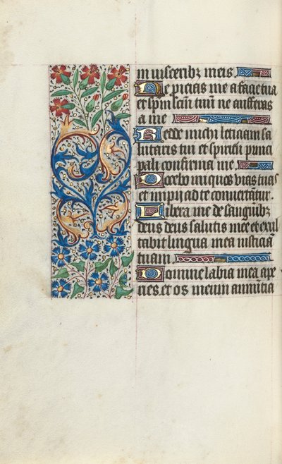 Rouen Kullanım Saatleri Kitabı: fol. 86v, c. 1470. by Master of the Geneva Latini