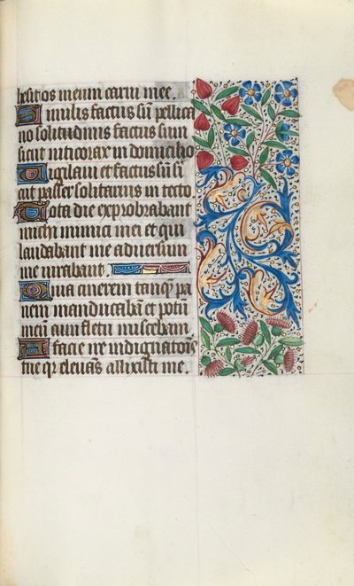 Rouen Kullanım Saatleri Kitabı: fol. 88r, c. 1470. by Master of the Geneva Latini