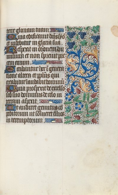 Rouen Kullanım Saatleri Kitabı: fol. 89r, c. 1470. by Master of the Geneva Latini