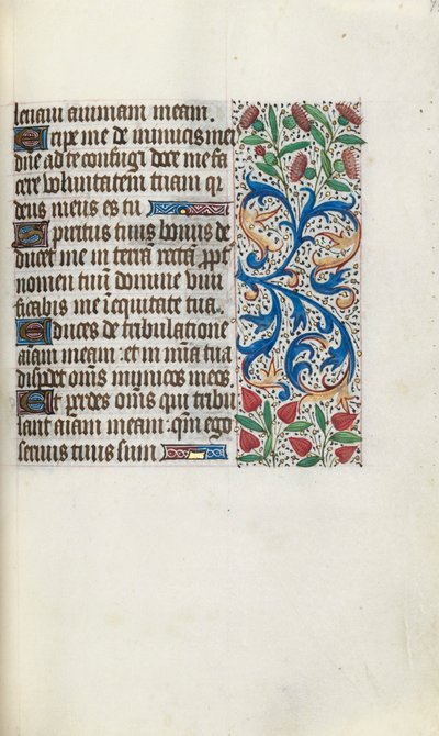 Rouen Kullanım Saatleri Kitabı: fol. 92r, c. 1470. by Master of the Geneva Latini