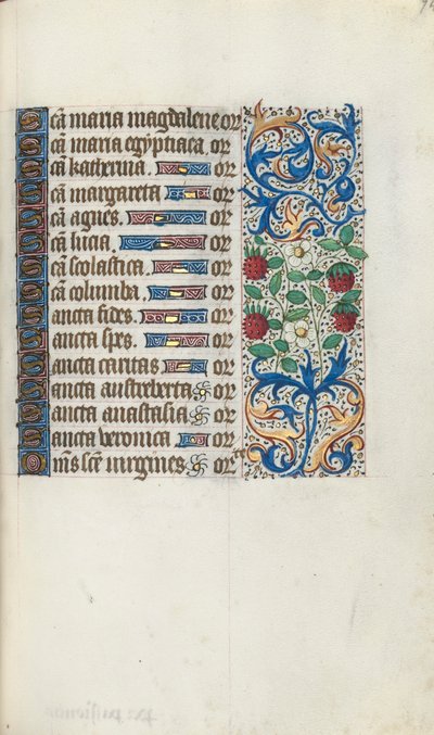 Rouen Kullanım Saatleri Kitabı: fol. 94r, c. 1470. by Master of the Geneva Latini