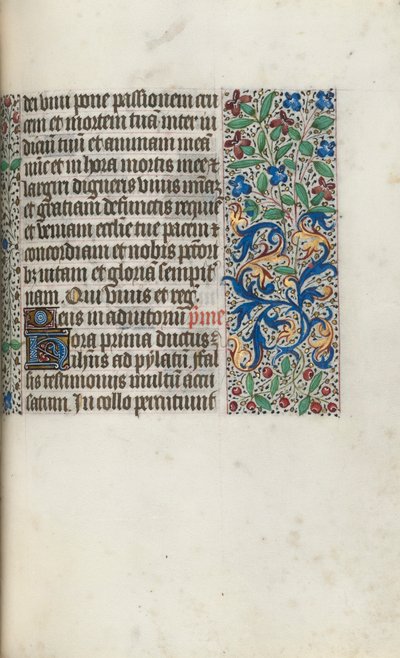 Rouen Kullanım Saatleri Kitabı: fol. 97r, c. 1470. by Master of the Geneva Latini
