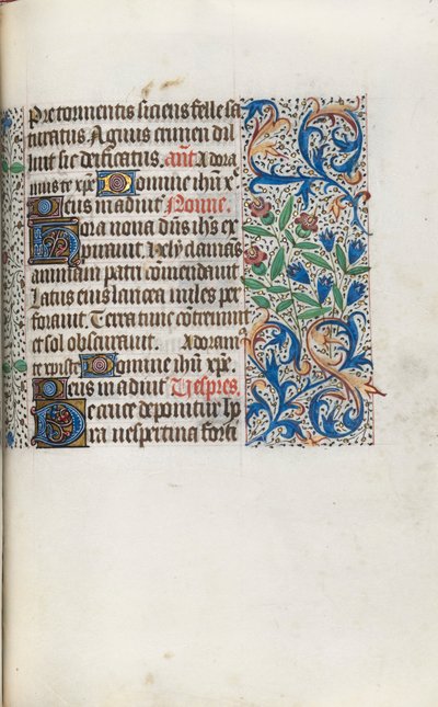 Rouen Kullanım Saatleri Kitabı: fol. 98r, c. 1470. by Master of the Geneva Latini