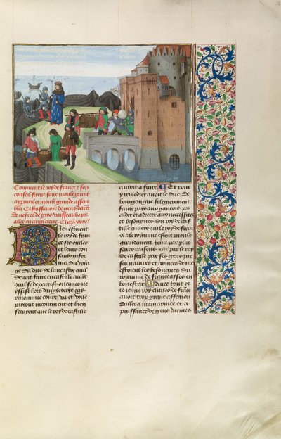 Fransa Kralı 6. Charles İngiltere ile Savaşa Hazırlanıyor by Master of the Getty Froissart