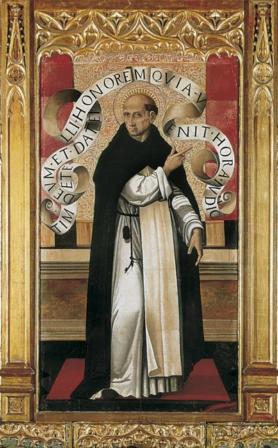 Saint Vincent Ferrer (1350-1419) (resim) by Master of the Grifo