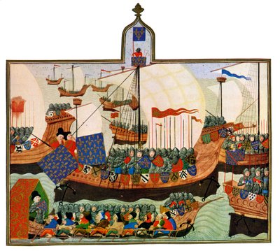 Fransızların ve Cenevizlilerin Berberiye Seferi, 15. Yüzyıl. by Master of the Harley Froissart