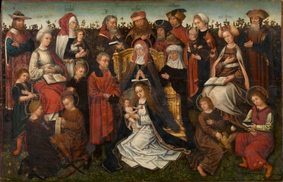 Aziz Anne Ailesi, c.1500-10 (panel üzerine yağlıboya) by Master of the Holy Family of St. Anne