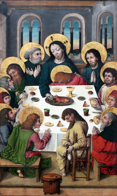 Almanca: Das Abendmahl Son Akşam Yemeği by Master of the Housebook