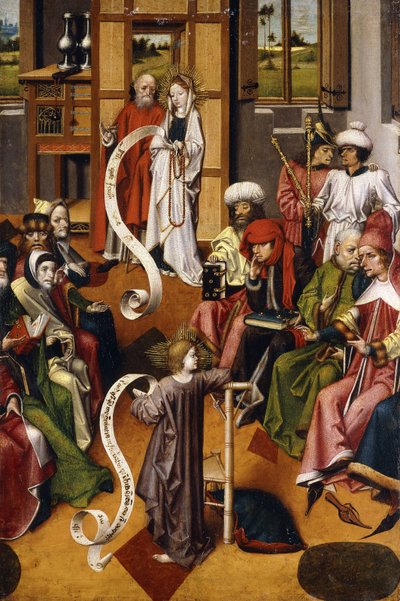 Tapınaktaki Sunum by Master of the Iserlohn Altar