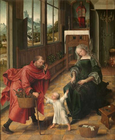 Kutsal Aile (panel üzerine yağ) by Master of the Legend of St. Madeleine