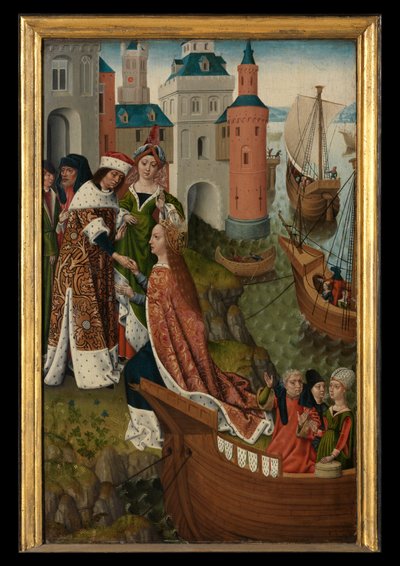 Aziz Ursula Efsanesinden Panel by Master of the Legend of St. Ursula