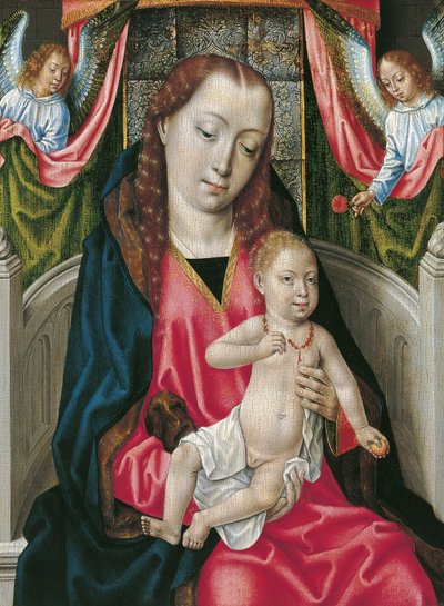 Bakire ve Çocuk by Master of the Legend of St. Ursula