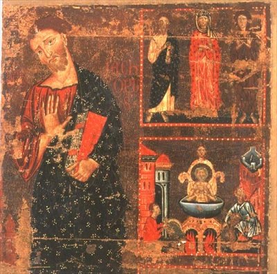 Aziz John the Evangelist (panelde tempera) by Master of the Magdalen