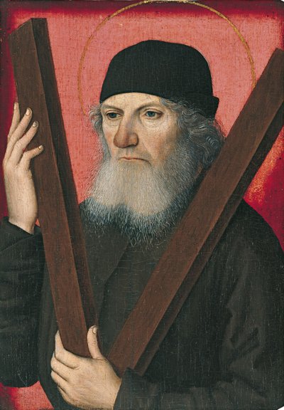 Bir Adamın Portresi olarak Aziz Andrew by Master of the Magdalen Legend