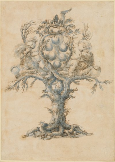 Aslanlı ve Puttili Şarap Sürahi by Master of the Medici Banquet Decanters