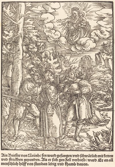 Ain Briester von Neunhe... by Master of the Miracles of Mariazell