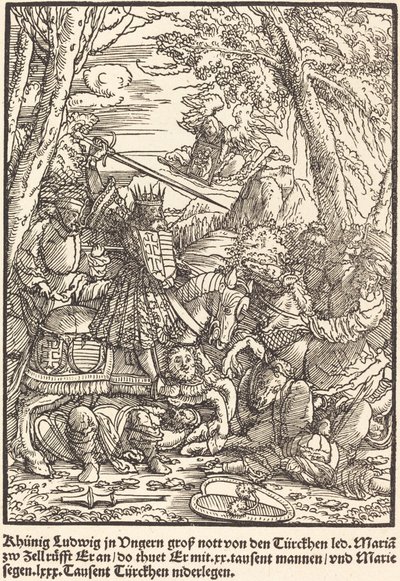 Khunig Ludwig... by Master of the Miracles of Mariazell