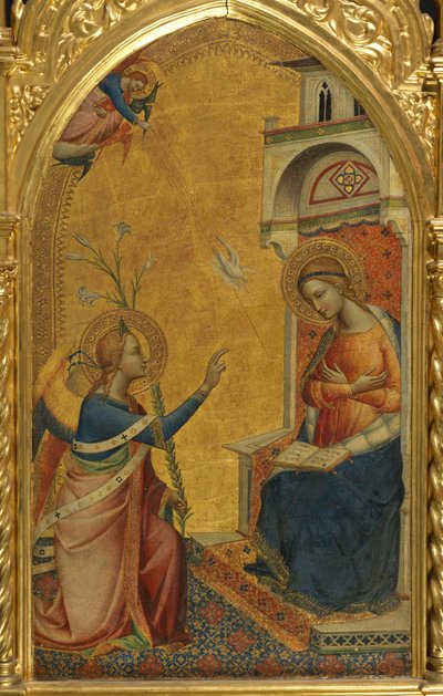 Müjde, c.1350-75 (panelde tempera) by Master of the Misericordia (attr.to)