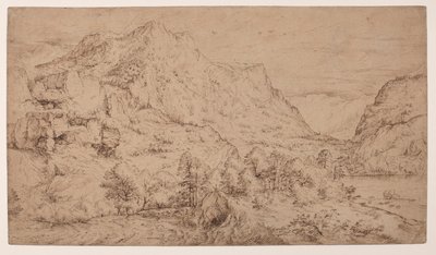 Alp manzarası by Master of the Mountain Landscapes