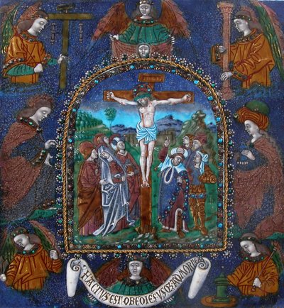 Çarmıha gerilmiş plaket, Fransız, 16. yüzyıl. by Master of the Orleans Triptych