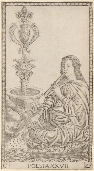 Poesia (Şiir) by Master of the S Series Tarocchi