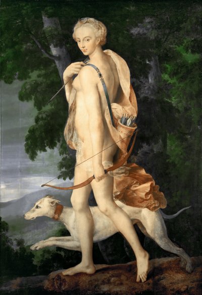 Avcı Diana by Master of the School of Fontainebleau