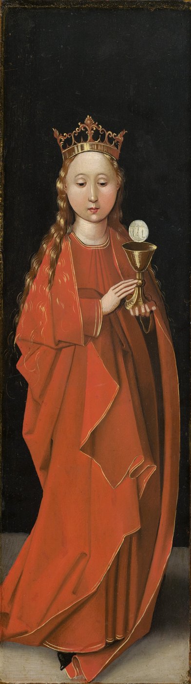 Aziz Barbara [sol dış cephe], c. 14801490. by Master of the Starck Triptych