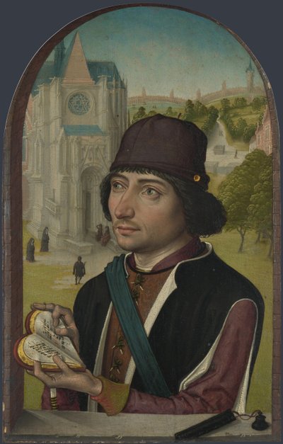 Bir Genç Adamın Portresi, c. 1480 by Master of the View of St. Gudule
