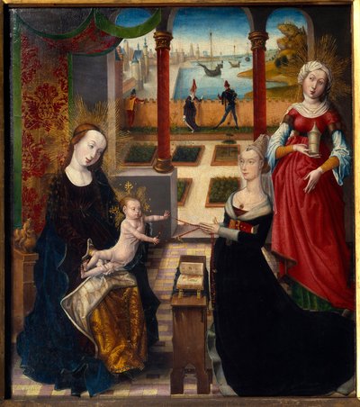 Mecdelli Meryem ve Sainte-Gudule Manzara Ustasının Tablosu (15. yüzyıl) (ec.flam.) 1475 Liege Güzel Sanatlar Müzesi by Master of the View of St. Gudule