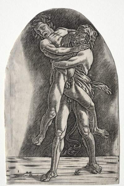 Herkül ve Antaeus, c.1510. by Master of the Year 1515