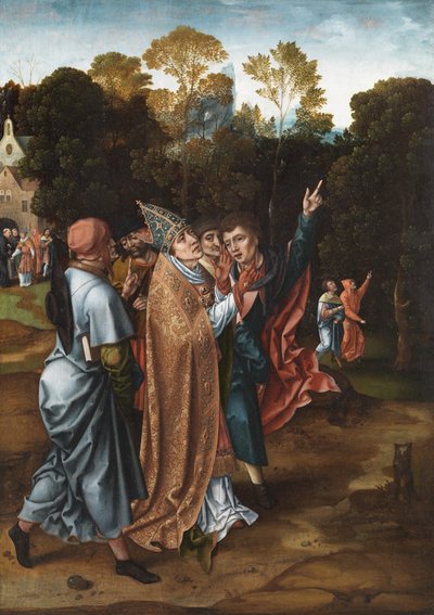 Piskoposun Vizyonu, c.1510-20 by Master of the von Groote Adoration